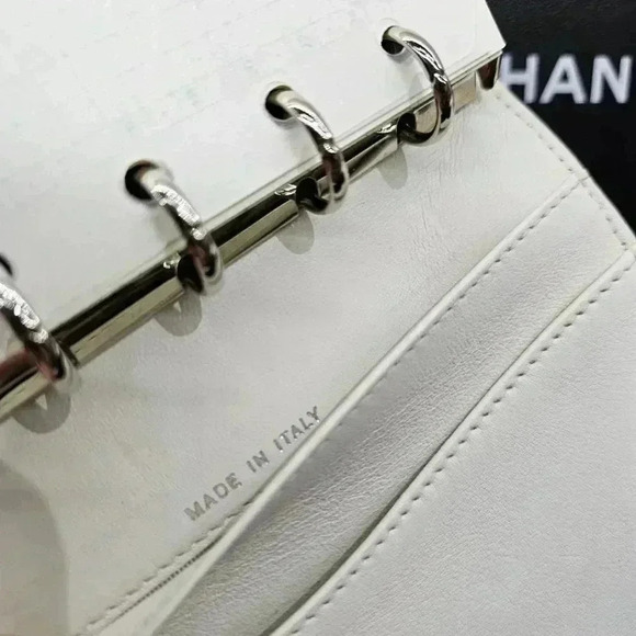 Chanel Black  Diamond Stitched Agenda Cover - Picture 2 of 10